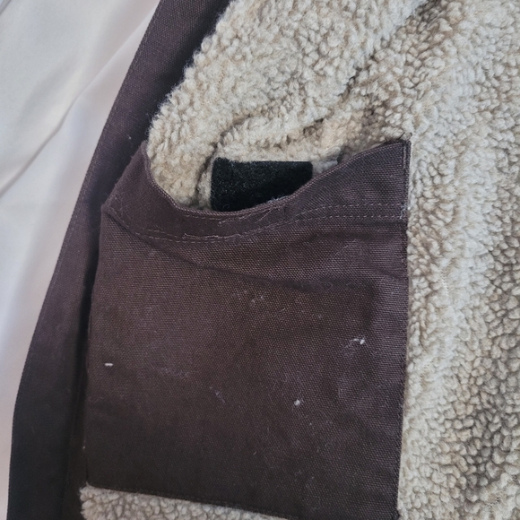 Carhartt Men's Workwear Loose Fit Sherpa Lined Duck Canvas Jacket Coat Size 4X - Picture 10 of 15